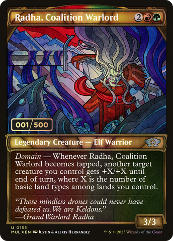 {C} Radha, Coalition Warlord (Serialized) [Multiverse Legends][SR MUL 185]