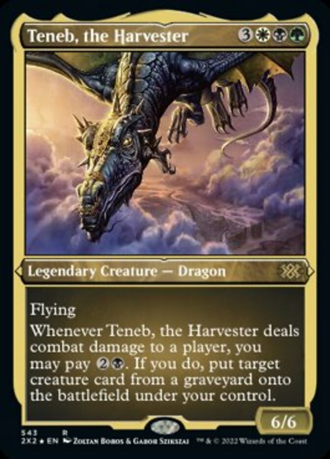 {R} Teneb, the Harvester (Foil Etched) [Double Masters 2022][2X2 543]