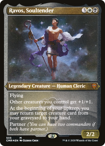 {R} Ravos, Soultender (Etched) [Commander Legends][CMR 533]