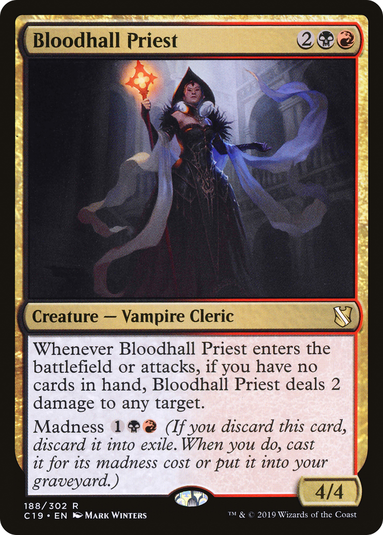 {R} Bloodhall Priest [Commander 2019][C19 188]