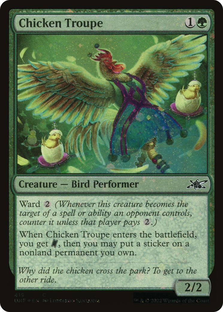 {C} Chicken Troupe (Galaxy Foil) [Unfinity][UNF 419]