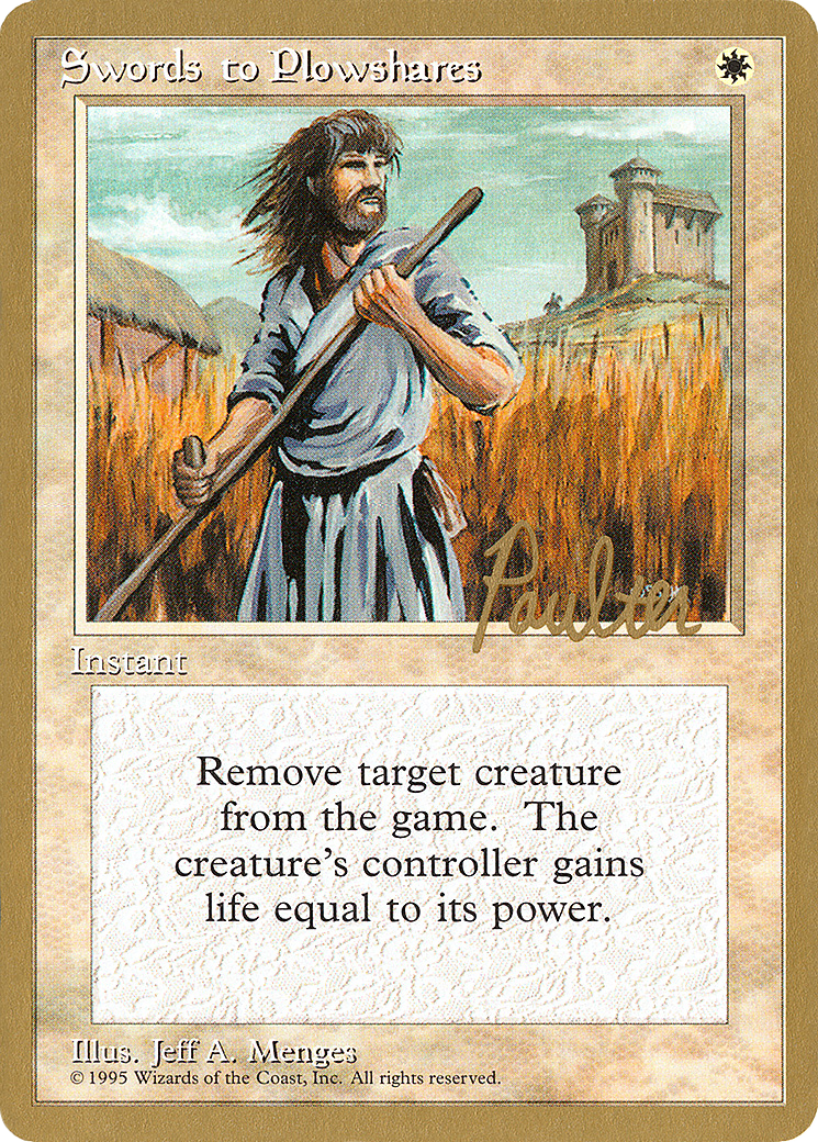 {C} Swords to Plowshares (Preston Poulter) [Pro Tour Collector Set][GB PTC PP52]