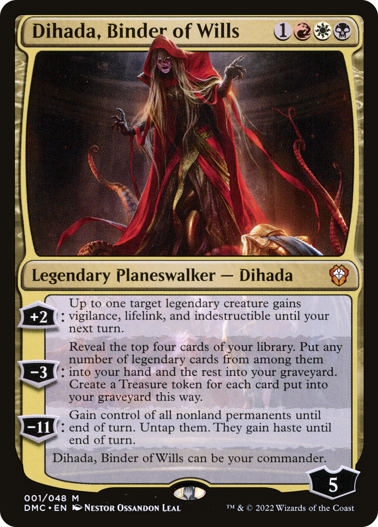 {R} Dihada, Binder of Wills [Dominaria United Commander][DMC 001]