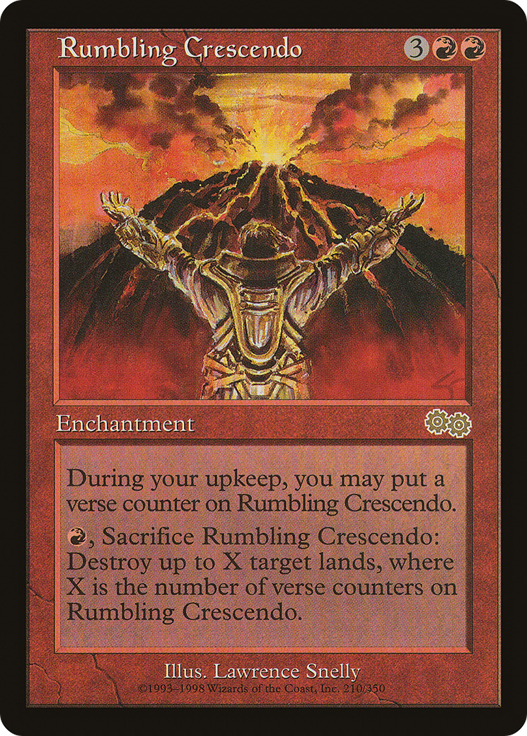 {R} Rumbling Crescendo [Urza's Saga][USG 210]