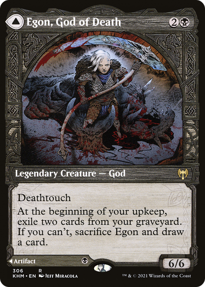 {R} Egon, God of Death // Throne of Death (Showcase) [Kaldheim][KHM 306]