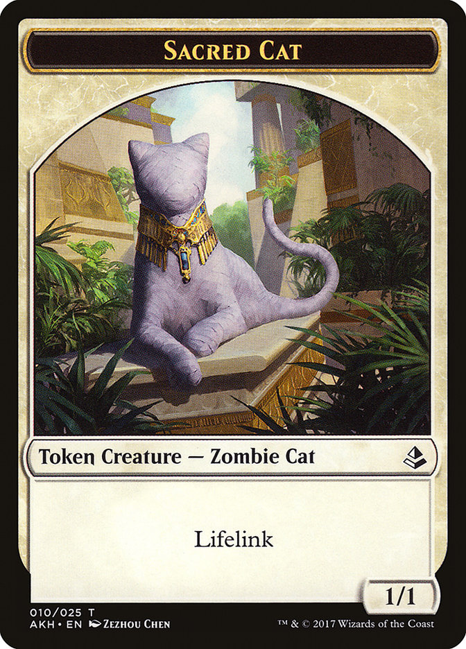 {T} Sacred Cat // Insect Double-sided Token [Amonkhet Tokens][TAKH 010]