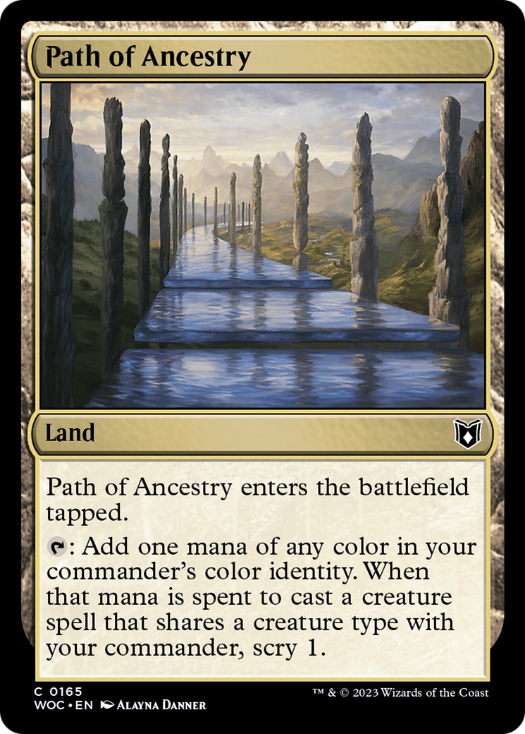 {C} Path of Ancestry [Wilds of Eldraine Commander][WOC 165]