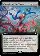 {R} Calamity of the Titans (Extended Art) [Commander Masters][CMM 745]
