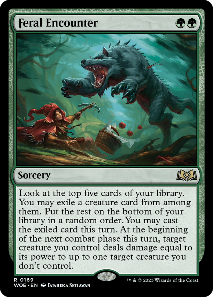 {@R} Feral Encounter [Wilds of Eldraine][WOE 169]