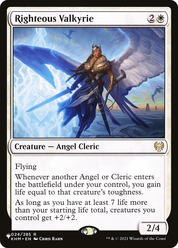 {R} Righteous Valkyrie [Secret Lair: Angels][LS KHM 024]