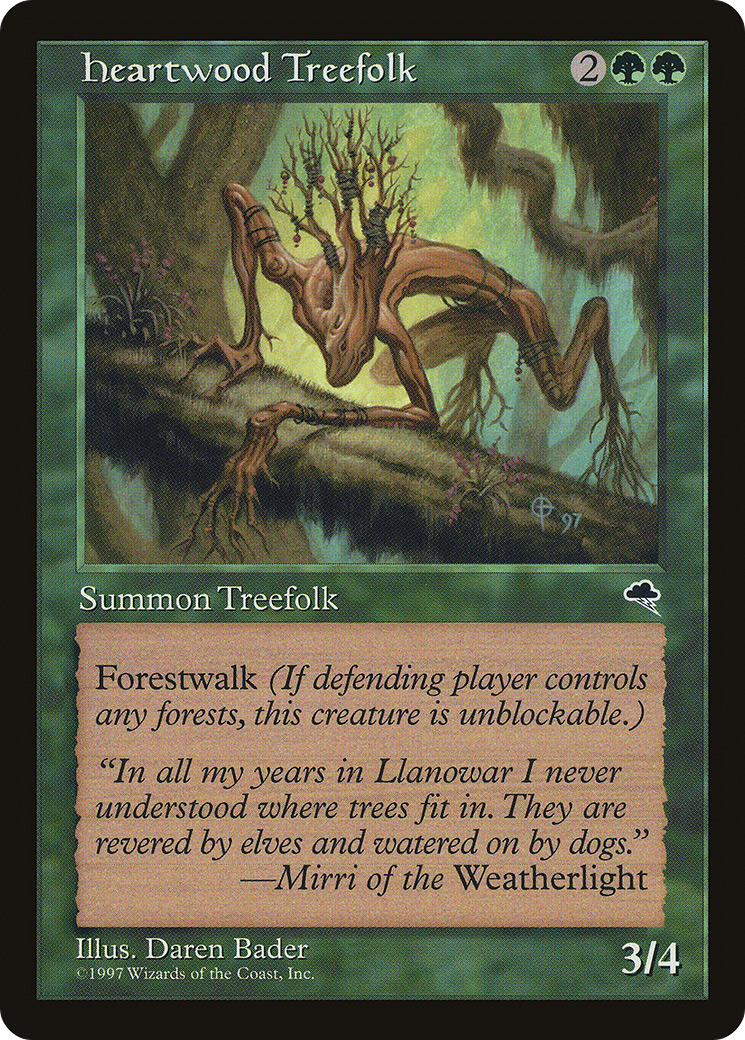 {C} Heartwood Treefolk [Tempest][TMP 233]