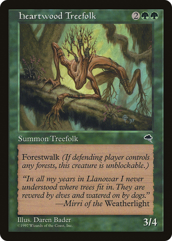 {C} Heartwood Treefolk [Tempest][TMP 233]