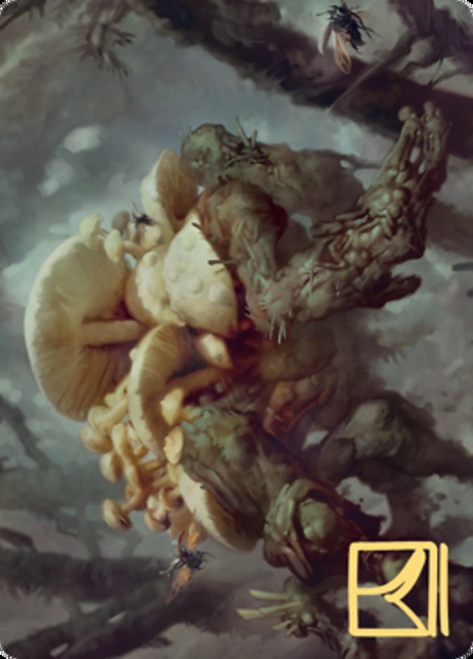 {A} Swarm Shambler Art Card (Gold-Stamped Signature) [Zendikar Rising Art Series][AZNR 073]