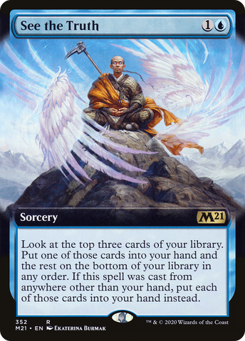 {R} See the Truth (Extended Art) [Core Set 2021][M21 352]