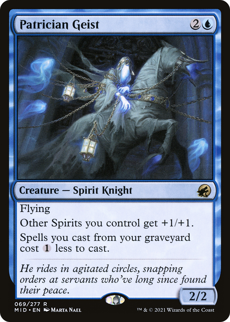 {R} Patrician Geist [Innistrad: Midnight Hunt][MID 069]