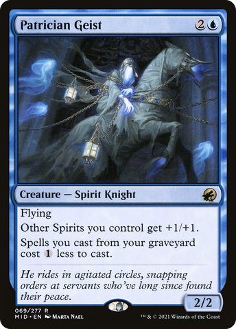 {R} Patrician Geist [Innistrad: Midnight Hunt][MID 069]