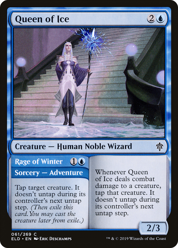 {C} Queen of Ice // Rage of Winter [Throne of Eldraine][ELD 061]