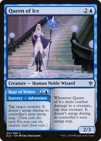 {C} Queen of Ice // Rage of Winter [Throne of Eldraine][ELD 061]