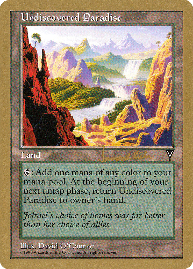{R} Undiscovered Paradise (Janosch Kuhn) [World Championship Decks 1997][GB WC97 JK167]