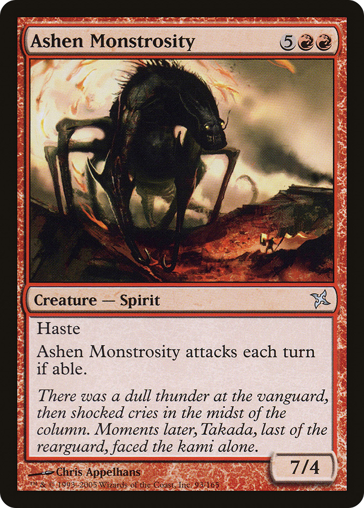 {C} Ashen Monstrosity [Betrayers of Kamigawa][BOK 093]