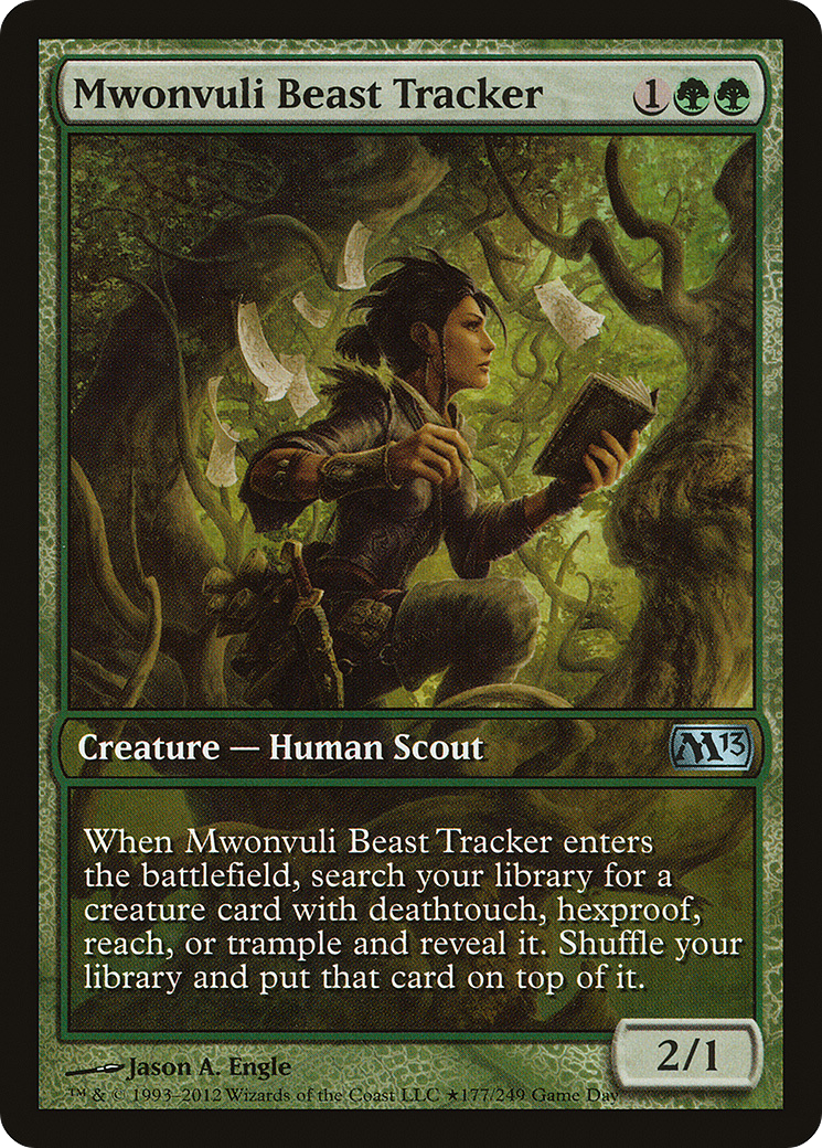 {C} Mwonvuli Beast Tracker (Game Day) [Magic 2013 Promos][PA M13 177]