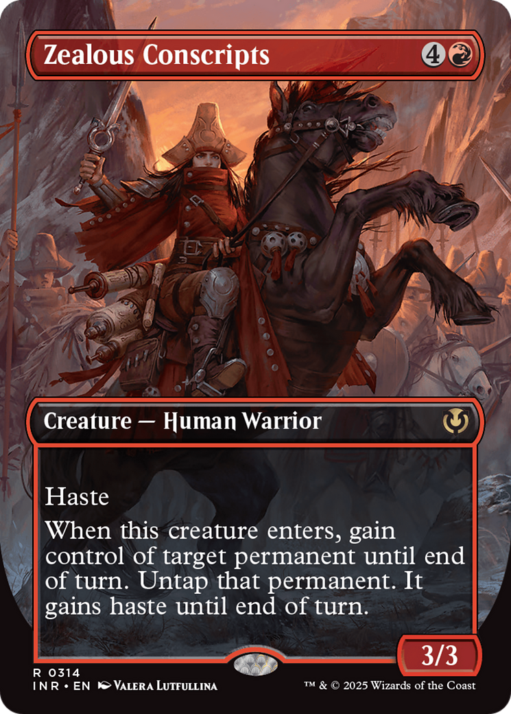 {R} Zealous Conscripts (Borderless) [Innistrad Remastered][INR 314]