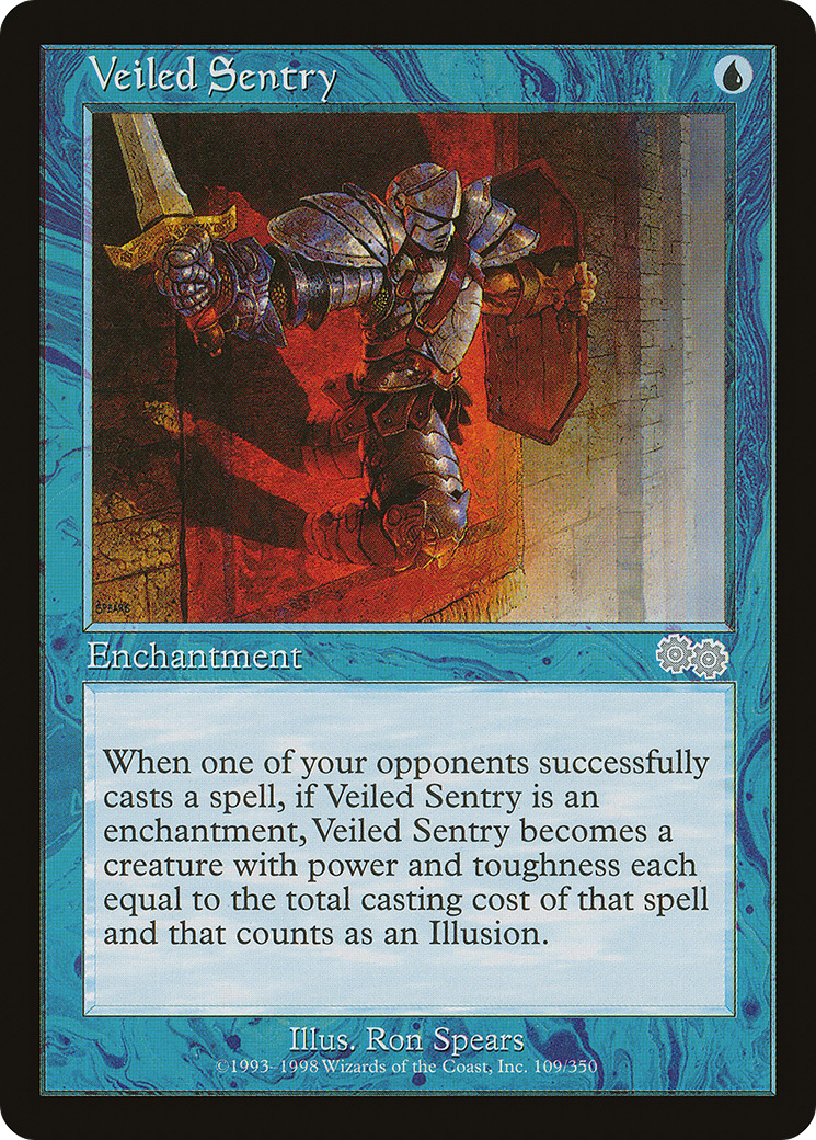 {C} Veiled Sentry [Urza's Saga][USG 109]