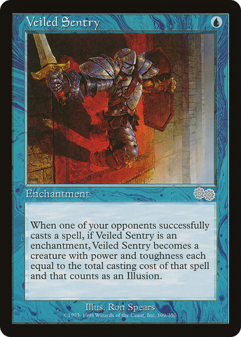 {C} Veiled Sentry [Urza's Saga][USG 109]