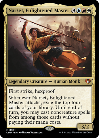 {R} Narset, Enlightened Master [Commander Masters][CMM 931]