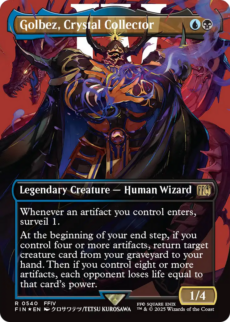 {@R} Golbez, Crystal Collector (Borderless) (Surge Foil) [FINAL FANTASY][FIN 540]