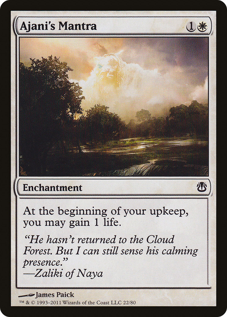 {C} Ajani's Mantra [Duel Decks: Ajani vs. Nicol Bolas][DDH 022]