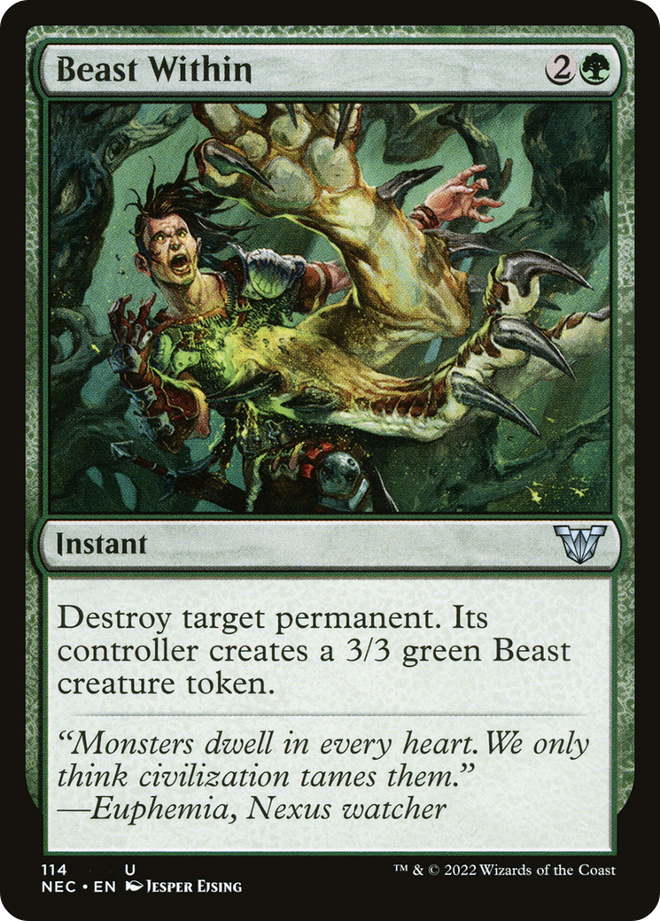{C} Beast Within [Kamigawa: Neon Dynasty Commander][NEC 114]
