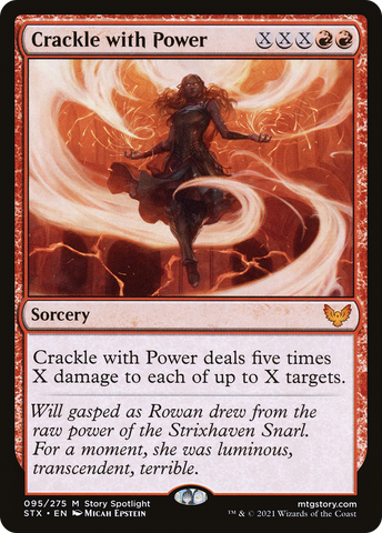 {R} Crackle with Power [Strixhaven: School of Mages][STX 095]