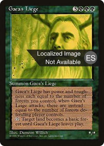 {F} Gaea's Liege [Fourth Edition (Foreign Black Border)][FBB 4ED 247]