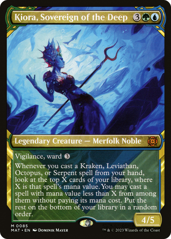 {R} Kiora, Sovereign of the Deep (Showcase) [March of the Machine: The Aftermath][MAT 085]