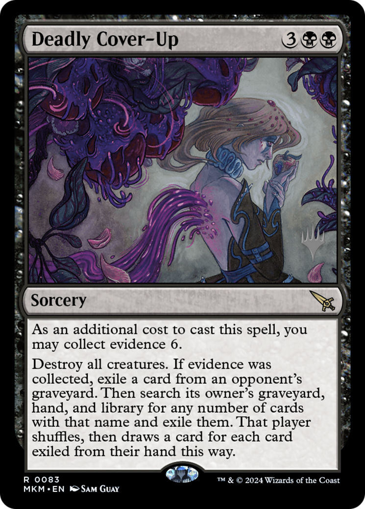 {R} Deadly Cover-Up (Promo Pack) [Murders at Karlov Manor Promos][PP MKM 083]