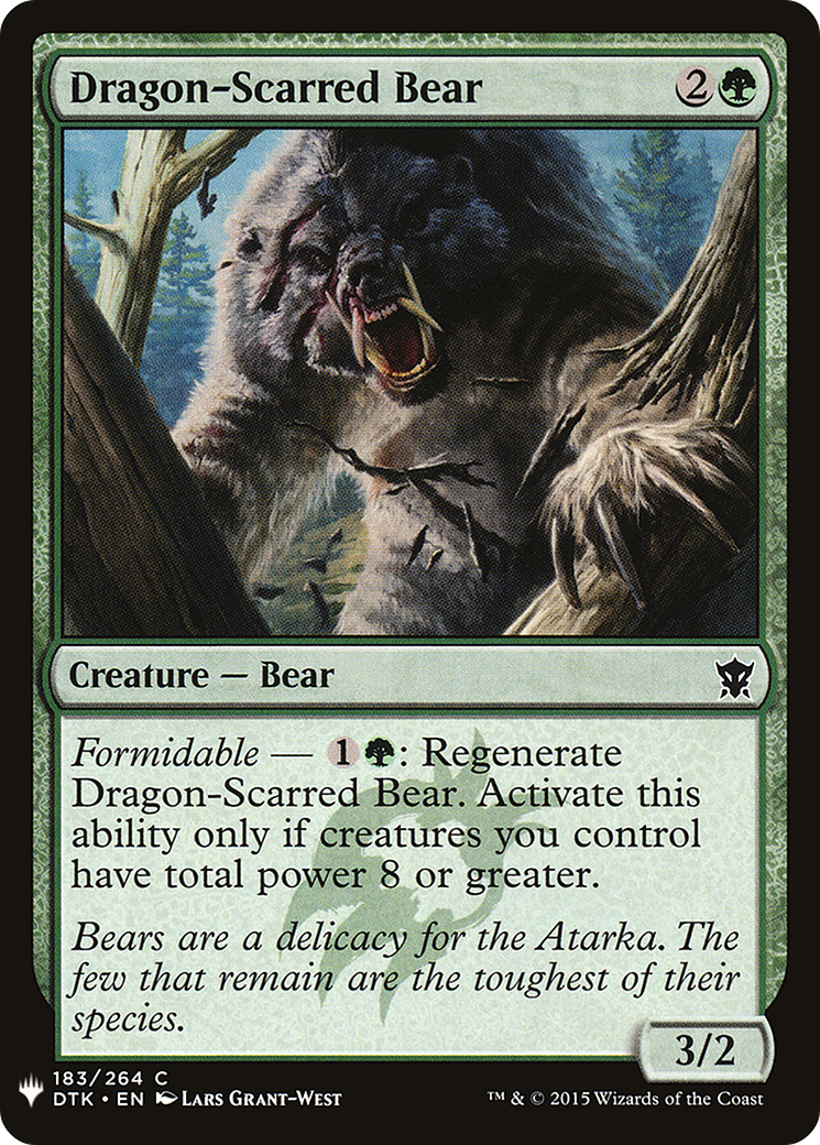 {C} Dragon-Scarred Bear [Mystery Booster][LS DTK 183]