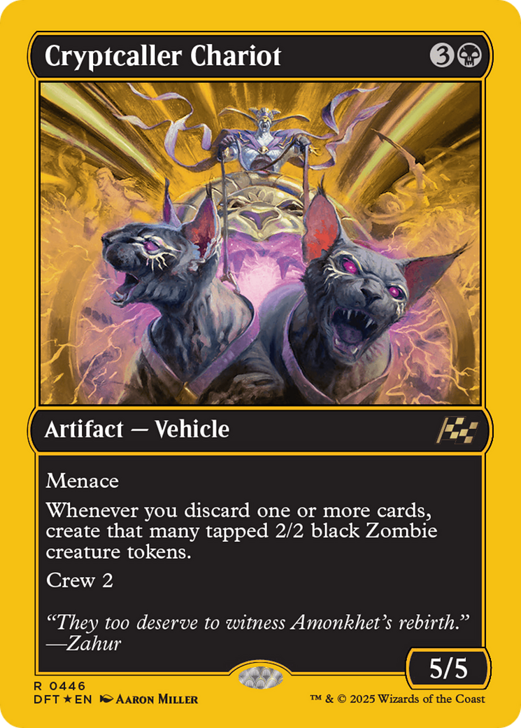{@R} Cryptcaller Chariot (First-Place Foil) [Aetherdrift][DFT 446]