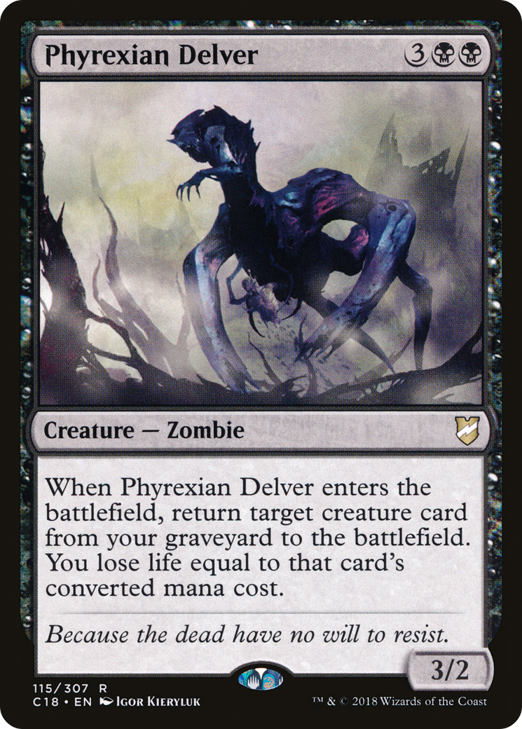 {R} Phyrexian Delver [Commander 2018][C18 115]