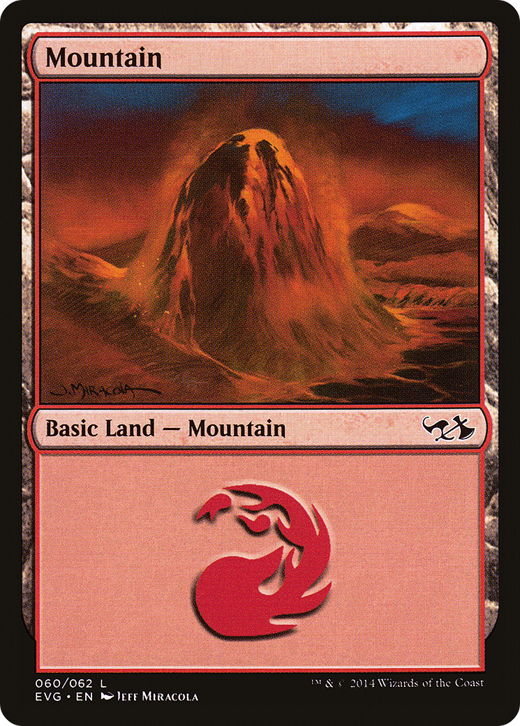 {B}[EVG 060] Mountain (60) (Elves vs. Goblins) [Duel Decks Anthology]