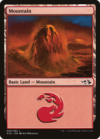 {B}[EVG 060] Mountain (60) (Elves vs. Goblins) [Duel Decks Anthology]