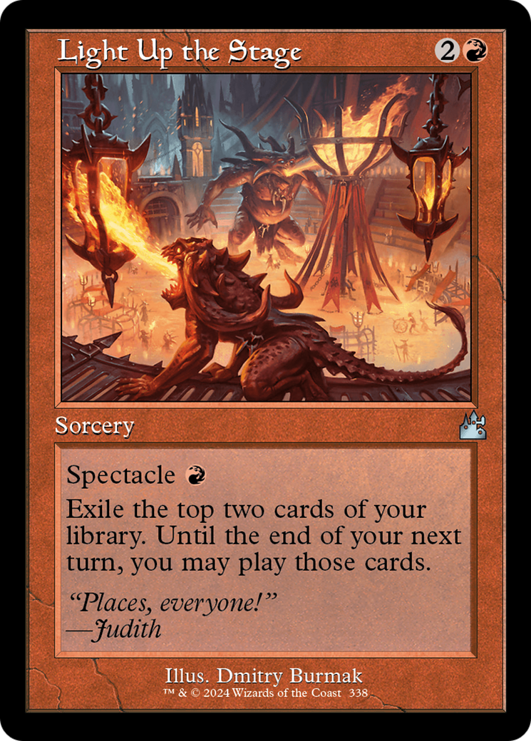 {C} Light Up the Stage (Retro Frame) [Ravnica Remastered][RVR 338]