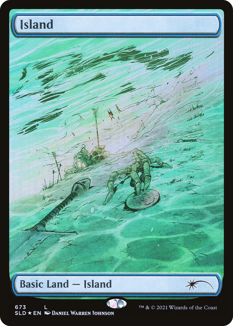 {B}[SLD 673] Island (673) [Secret Lair Drop Promos]