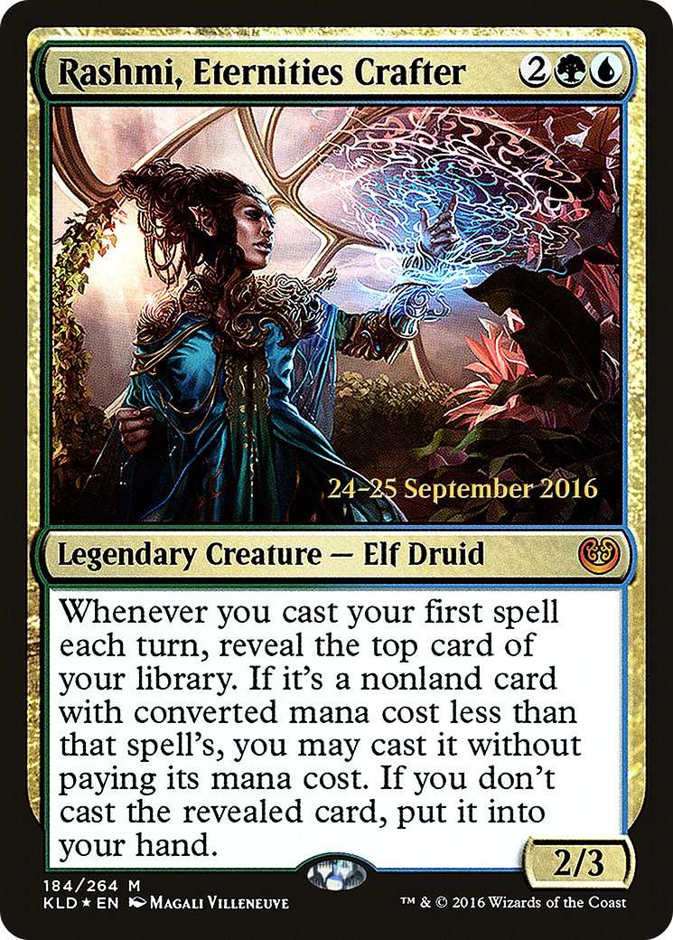 {R} Rashmi, Eternities Crafter [Kaladesh Prerelease Promos][PR KLD 184]