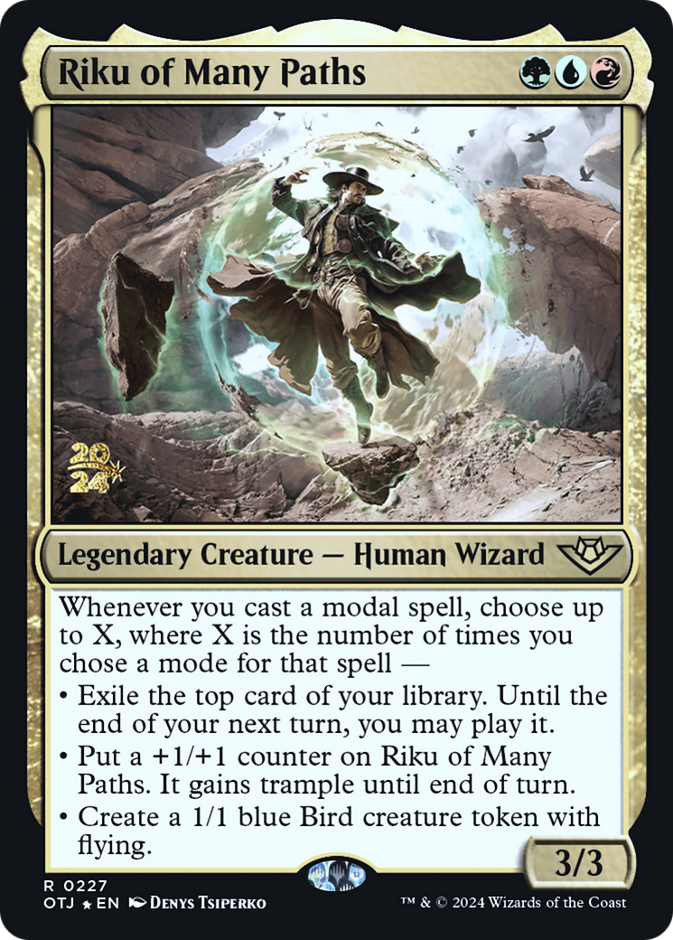 {@R} Riku of Many Paths [Outlaws of Thunder Junction Prerelease Promos][PR OTJ 227]