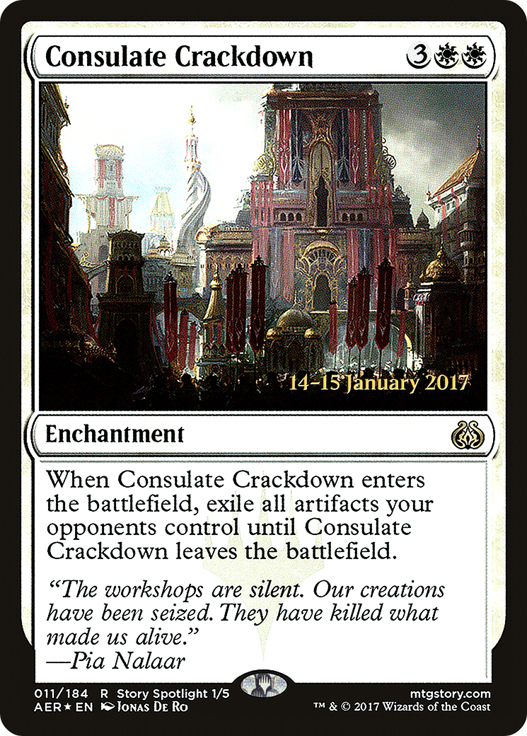 {R} Consulate Crackdown [Aether Revolt Prerelease Promos][PR AER 011]