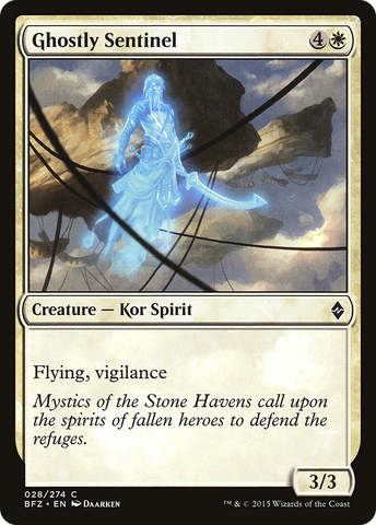 {C} Ghostly Sentinel [Battle for Zendikar][BFZ 028]