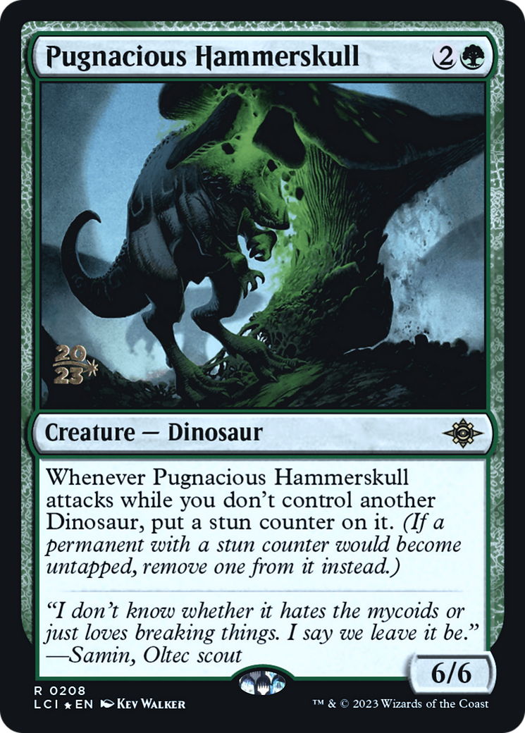 {@R} Pugnacious Hammerskull [The Lost Caverns of Ixalan Prerelease Cards][PR LCI 208]