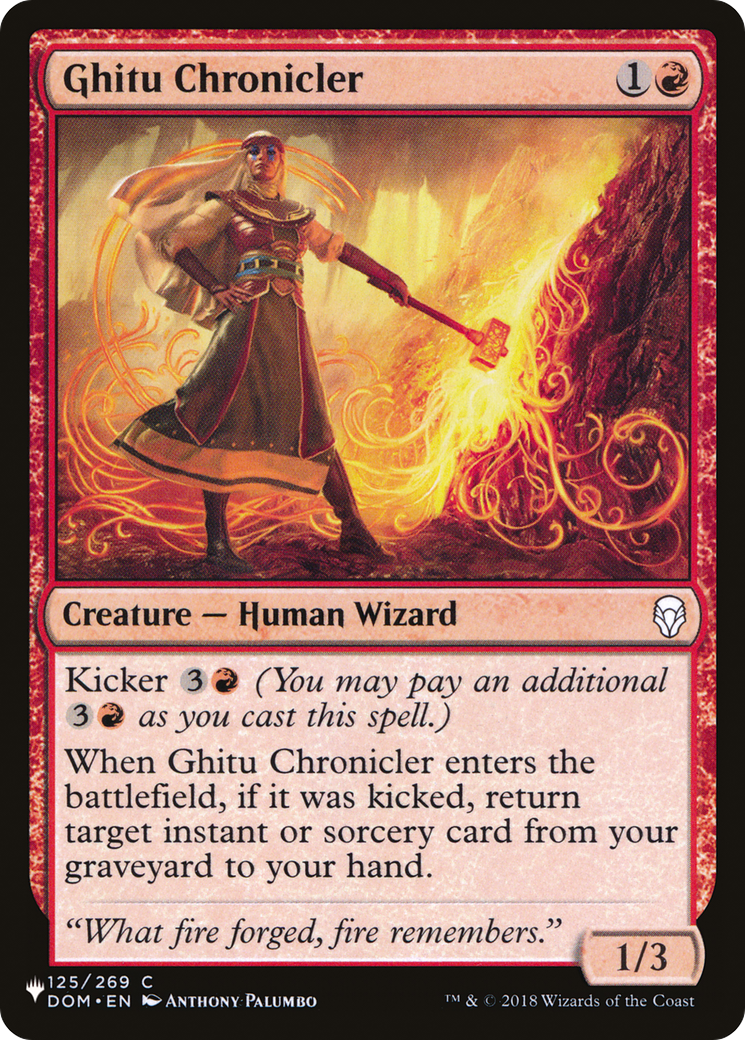 Ghitu Chronicler [LIST DOM-125]