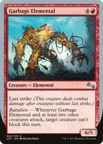 {C} Garbage Elemental (6/5 Creature) [Unstable][UST 82F]